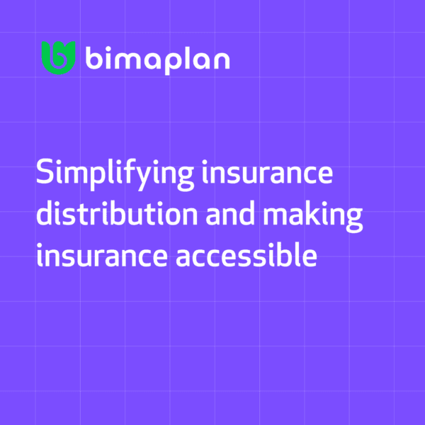 Graphic representing Bimaplan's embedded insurance technology driving digital adoption